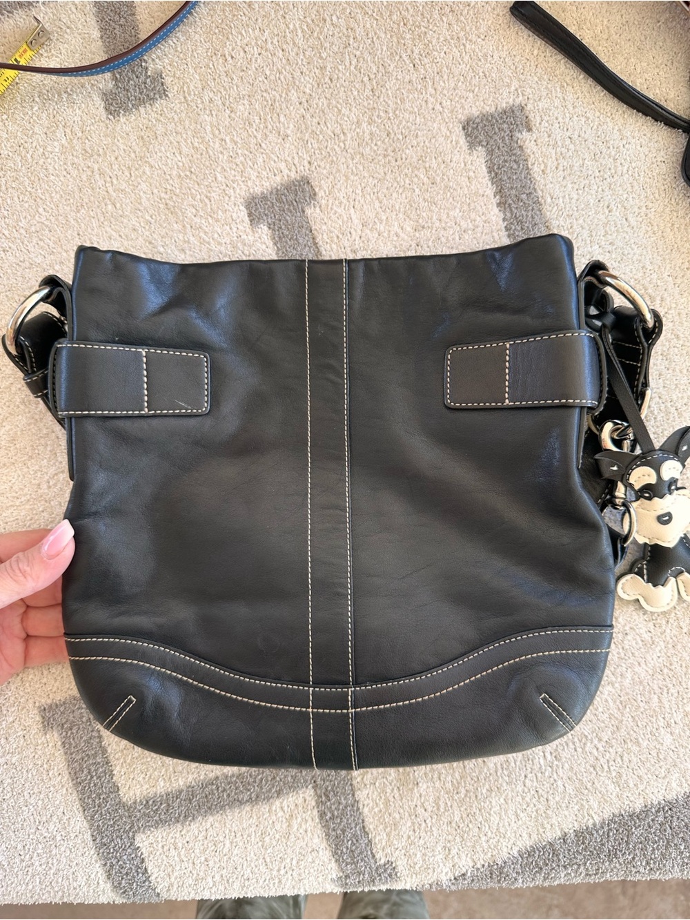 Coach soho in black Leather Shoulder Bag 2005